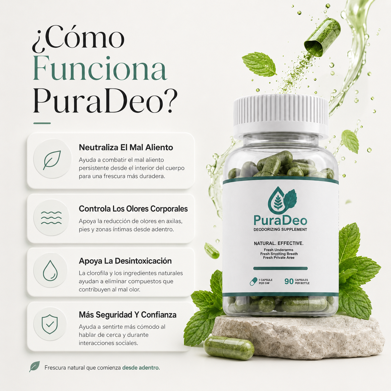 PuraDeo - Suplemento Desodorante